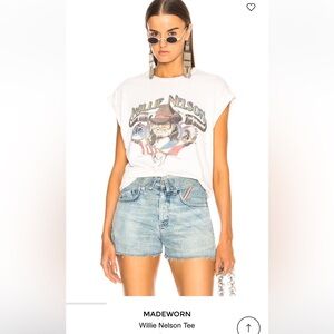 MadeWorn White Willie Nelson Graphic Tee